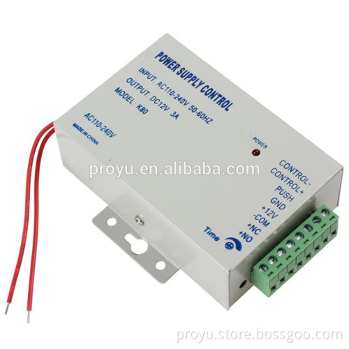 PROYU AC100V-240V 50-60HZ DC12V/3A power supply for access control system PY-PS3